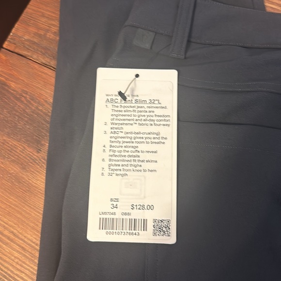 Lululemon ABC Pant Slim 32"
Obsidian - Picture 4 of 5